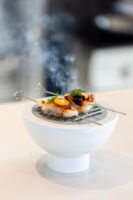 Spiedino di Ricciola Lardo e BBQ di Mare