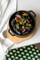Cozze scardovari al Josper con ‘nduja