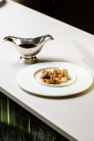 Crema di castagne e cocco con stroscia Ligure