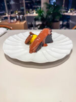 Cheesecake Basca al Cioccolato con gelato al Mandarino