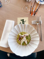 Fregola Risottata con Piselli  e Calamari