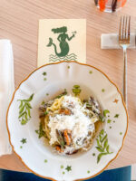 Linguina with Mussels and Asparagus Cream