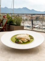Grilled Nostrana Cuttlefish with Pea Cream