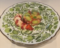 Astice ripassato al Josper con Sedano , Pomodorini e Verdure Croccanti